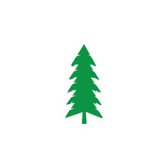 pine tree logo illustration vector design