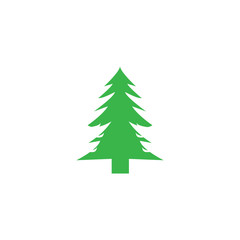 pine tree logo illustration vector design