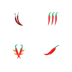 CHILI LOGO TEMPLATE SYMBOL VECTOR ICON