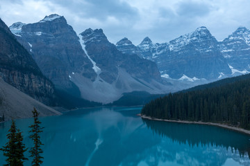 Moraine Lake in the early morning Canada