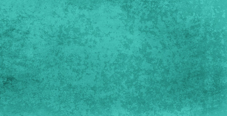 Blue green background with texture grunge in old vintage turquoise or teal paper color, elegant layout or template material