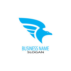 falcon eagle bird logo template vector