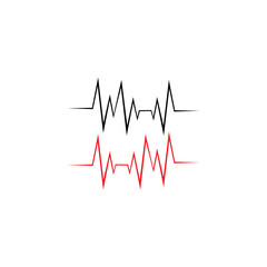 PULSE LINE ILUSTRATION VECTOR TEMPLATE