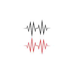 PULSE LINE ILUSTRATION VECTOR TEMPLATE