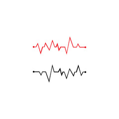 PULSE LINE ILUSTRATION VECTOR TEMPLATE