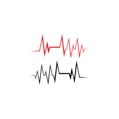 PULSE LINE ILUSTRATION VECTOR TEMPLATE