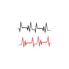 PULSE LINE ILUSTRATION VECTOR TEMPLATE