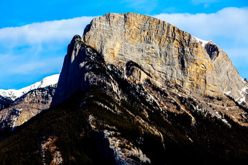 Jasper National Park. Canadian Rockies. Face in the Mountain