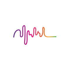 Fototapeta na wymiar soundwave illustration logo icon vector template.