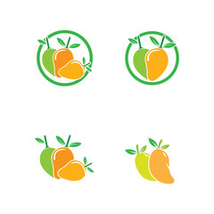 mango logo template vector illustration design