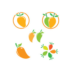 mango logo template vector illustration design