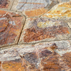 Brown stone wall