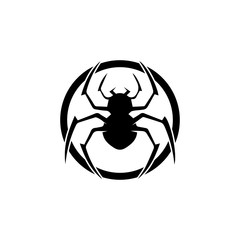spider ilustration logo vector template