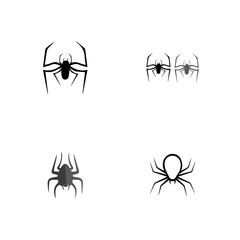 spider ilustration logo vector template