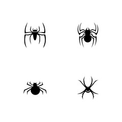 spider ilustration logo vector template