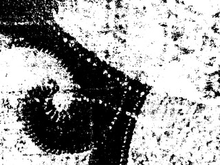 Black dirty texture. Old painted wall. Grunge texture pattern. Gloomy vintage background