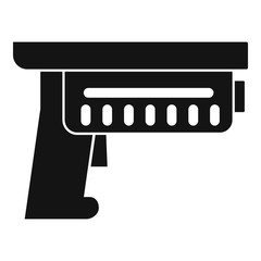 Alien blaster icon. Simple illustration of alien blaster vector icon for web design isolated on white background