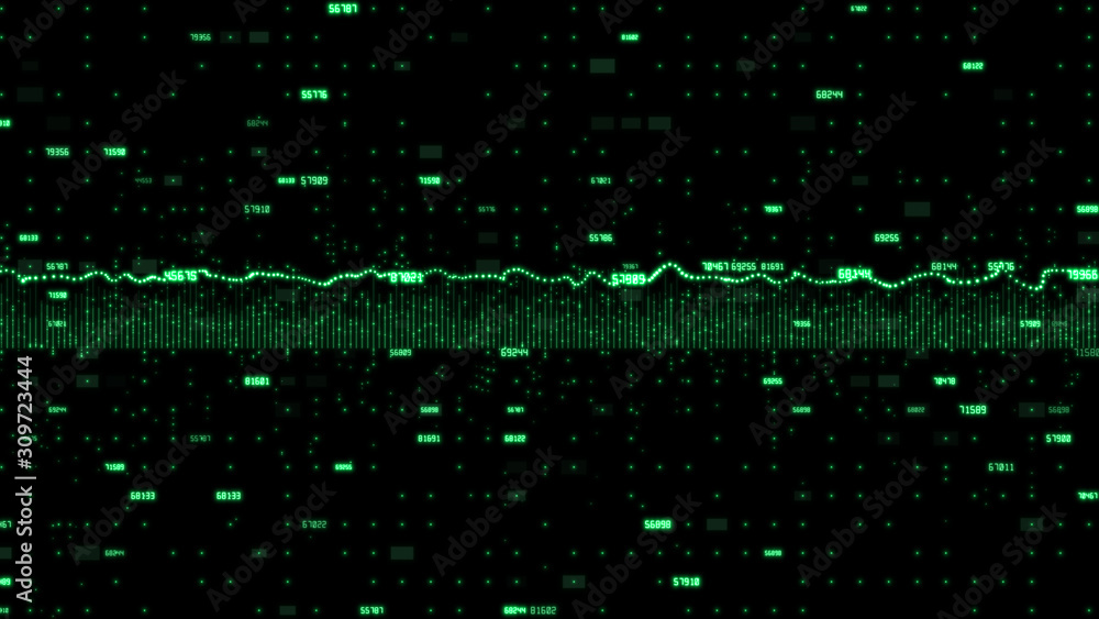 Poster abstract technology of digital data connection background