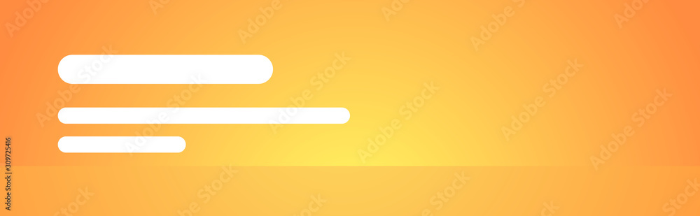 Poster web template with blank buttons for website or app user interface design horizontal vector illustrat