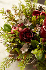 bouquet of red roses