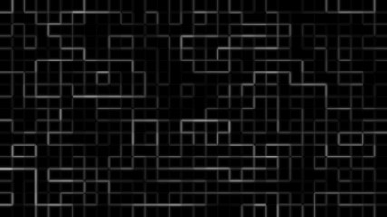 futuristic pattern isolate on black background.abstract square shape modern style.