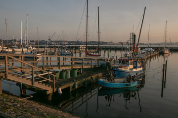 Fototapeta premium fishing boats in the marina