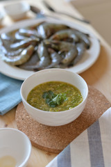 Spicy seafood sauce for grilled or baked seafood