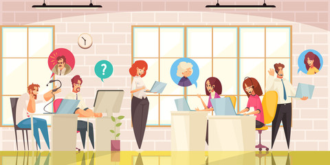 Call Center Office Banner 