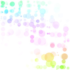 Bubbles Circle Dots Unique Colorful Bright Vector Background