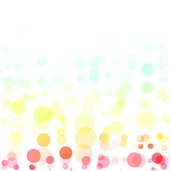Bubbles Circle Dots Unique Colorful Bright Vector Background