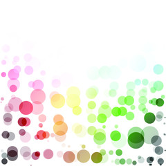 Bubbles Circle Dots Unique Colorful Bright Vector Background