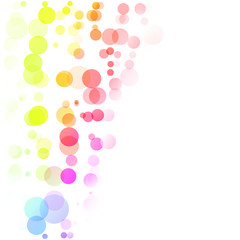 Bubbles Circle Dots Unique Colorful Bright Vector Background
