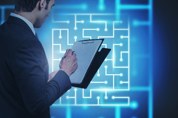 Technology and business challenge concept