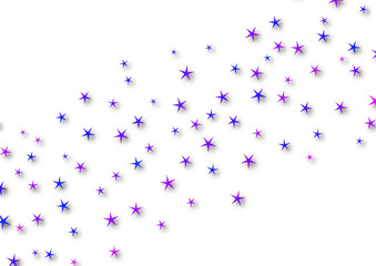 Abstract many stars on a white background. Simple template for your design. Vector illustration