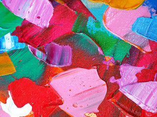 Hand draw colorful painting abstract background with texture.