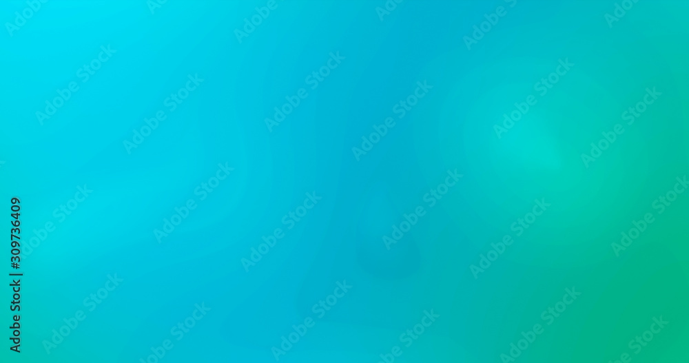 Poster abstract image of curvy, blurred and soft lines or layers on turquoise background. rippled effect, c