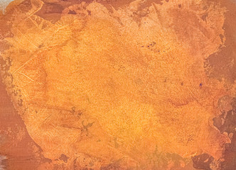 abstract painted orange background