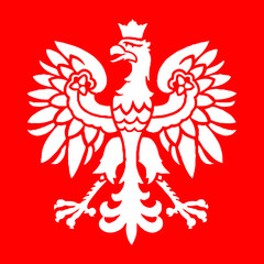 Eagle Vector Graphic Red White