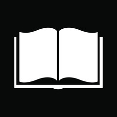 Open book with blank pages icon