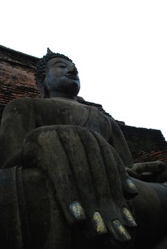 buddha image in sukhothai historycal park.