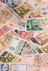 Fototapeta na wymiar Bulgarian lev banknotes, BGN. Bulgaria, BG