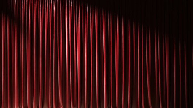 Theater curtains or drapes background with spotlights.