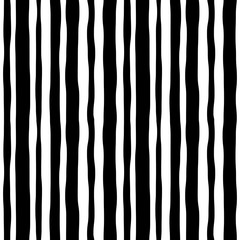 Abstract grunge style striped black lines seamless pattern