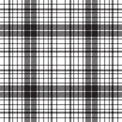 Check diagonal texture plaid black white seamless pattern
