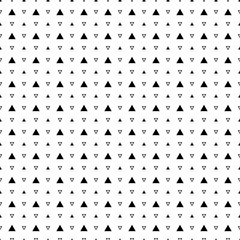 Fototapeta na wymiar Seamless vector pattern. Geometric background texture. Black and white color. Simple modern style in flat design.