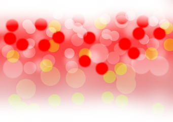 red and White bokeh background 