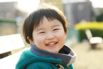 笑顔の男の子