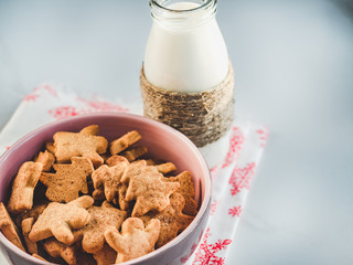 Fresh, fragrant homemade pastries. Close-up, side view. Tasty and healthy eating concept
