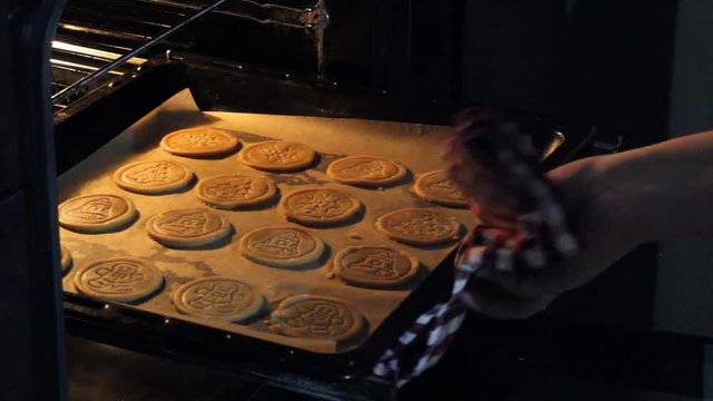 Put a cookie sheet in the oven.