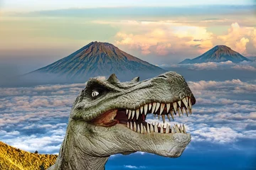 Crédence de cuisine en verre imprimé Dinosaures Dinosaurier 